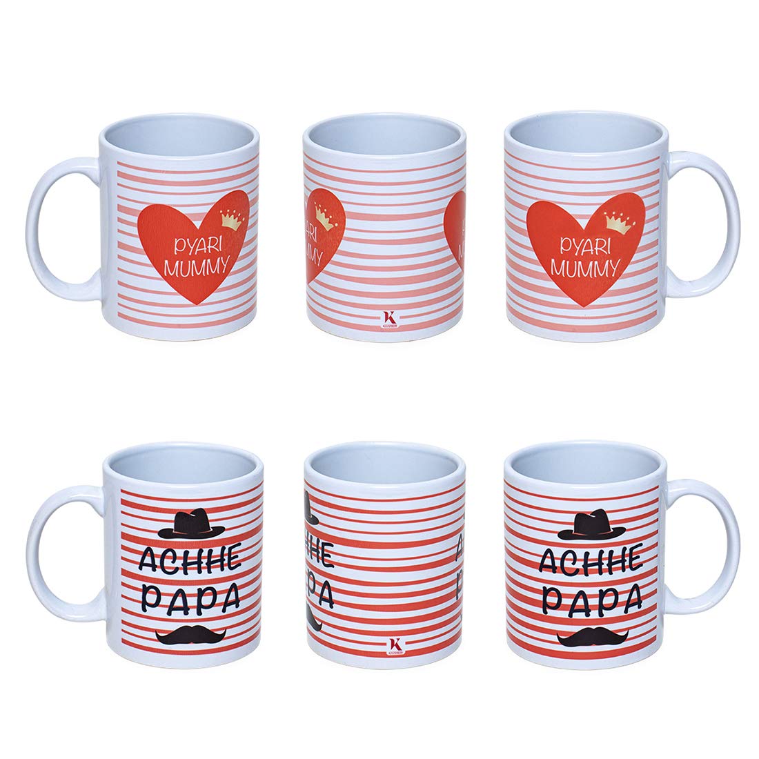 Acche papa pyari mummy Printed Coffee Mugs