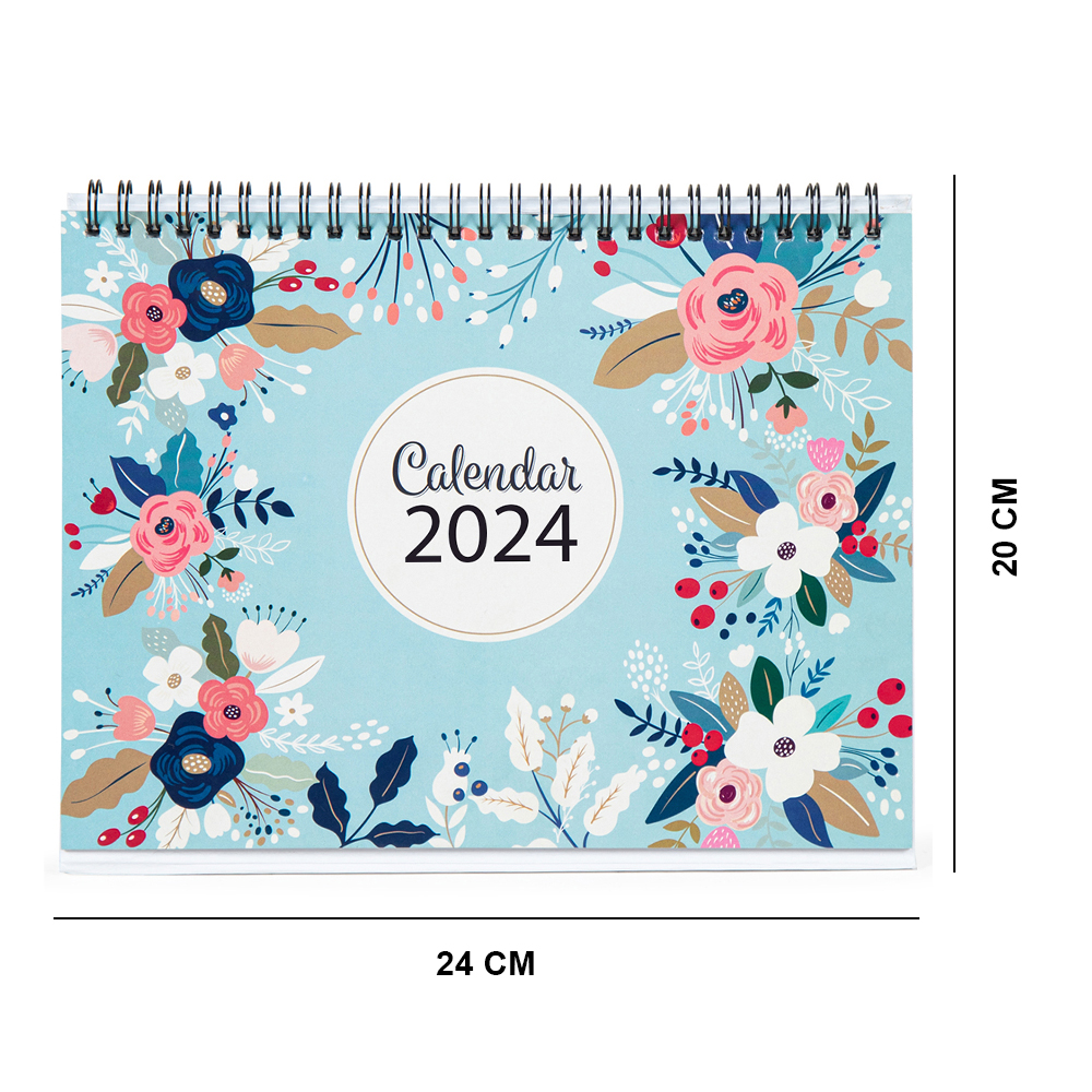 Kaameri Bazaar l 2024 l Floral Desk Calendar l With inspirational quotes l 12 Months l Includes note