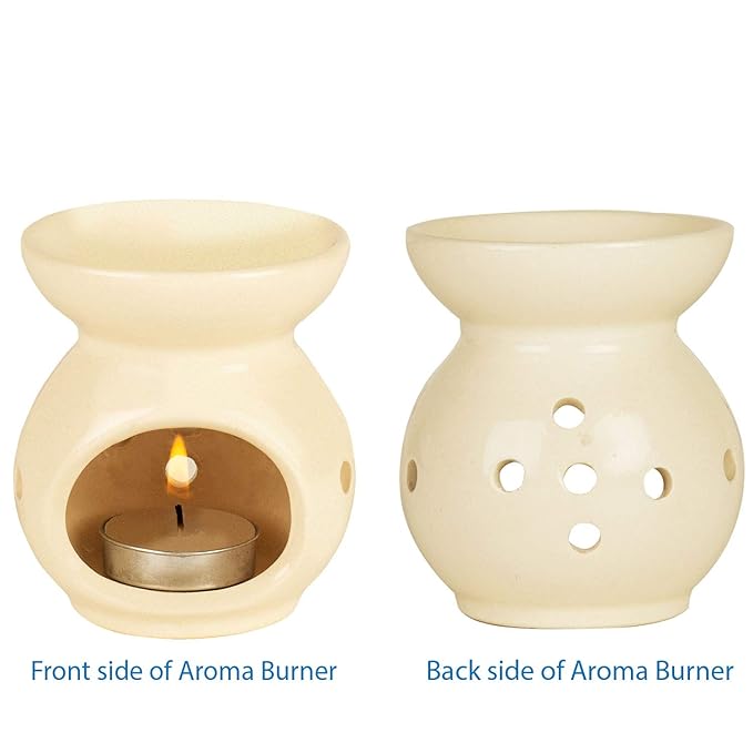 Ceramic Clay Candle Operated Aroma Burner