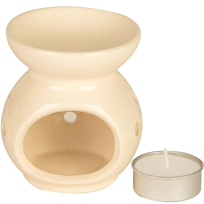 Ceramic Clay Candle Operated Aroma Burner